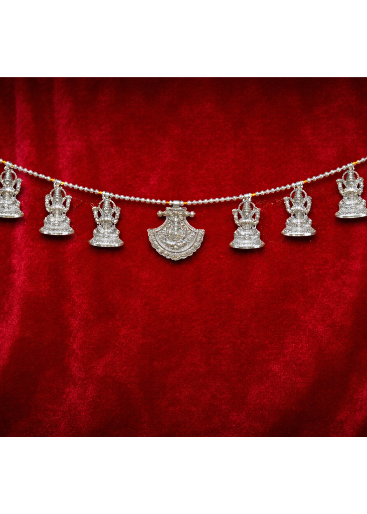 999 Silver Plated/Laxmi ji Ganesh ji Toran