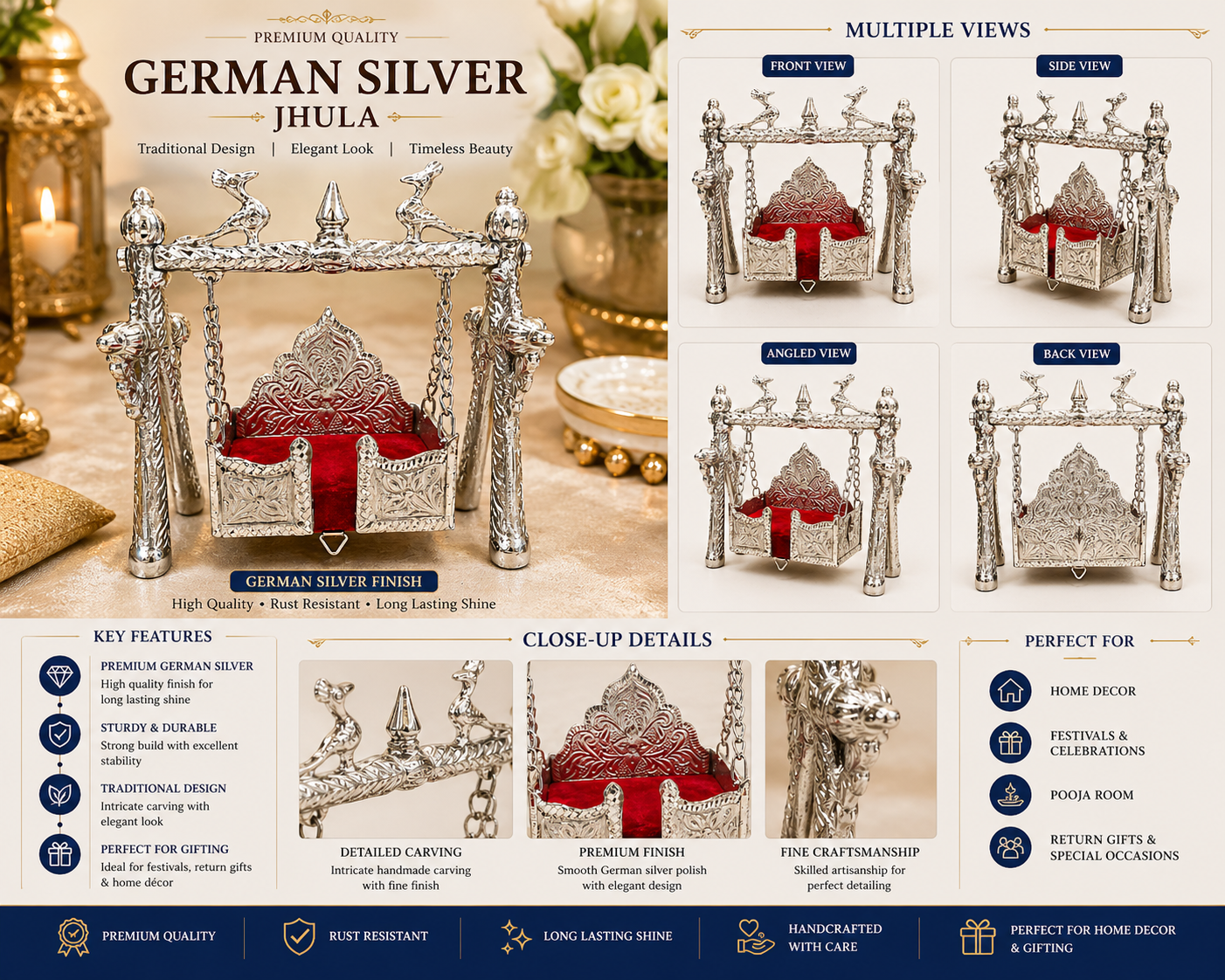 German Silver/ Jhula