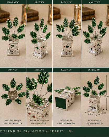 German Silver/ Tulsi Pot