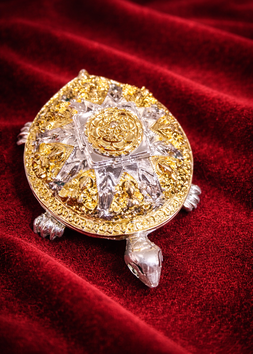 999 Silver Plated/ Ashtalakshmi Tortoise