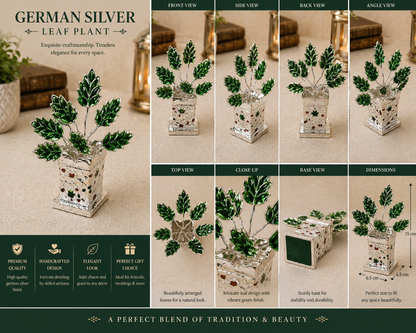 German Silver/ Mini Tulsi Pot