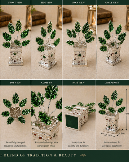 German Silver/ Mini Tulsi Pot