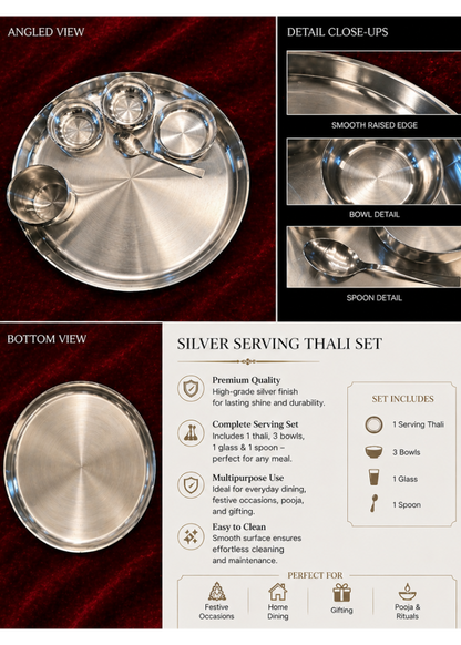 999 Silver Plated/Dinner Set