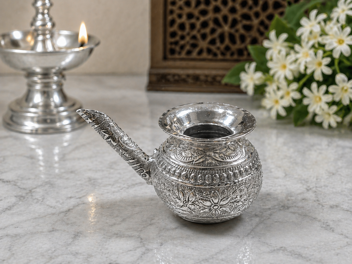 German Silver/ Mini Kalas With Pipe