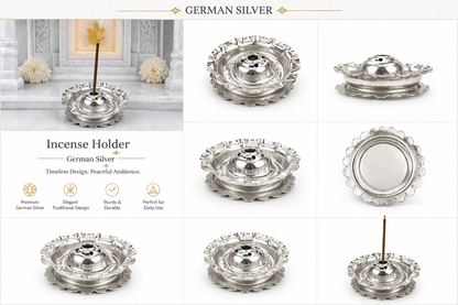 German Silver/ Agarbatti Stand