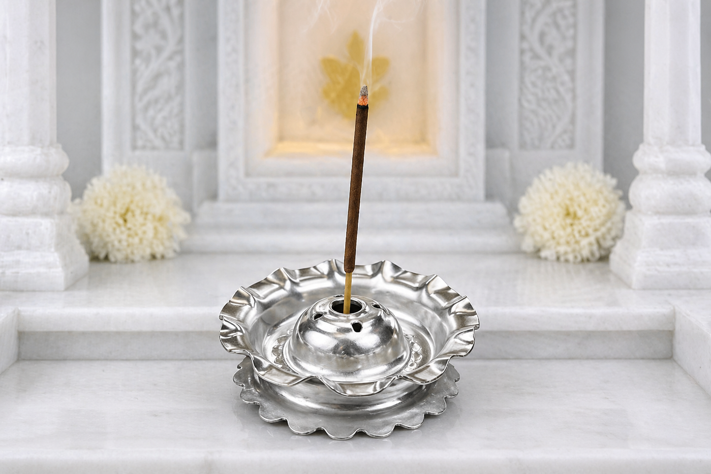German Silver/ Agarbatti Stand