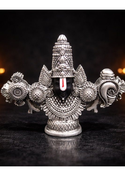 999 Silver Plated/ Tirupati Balaji Face