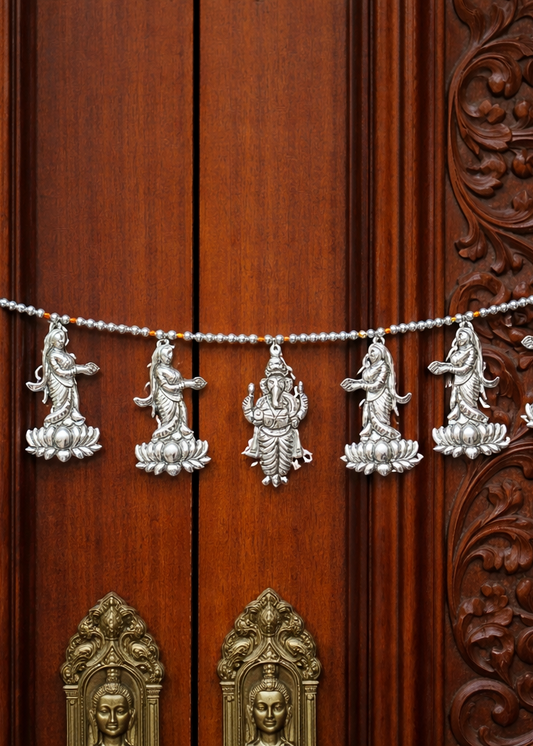 999 Silver Plated/Ganesh ji Toran