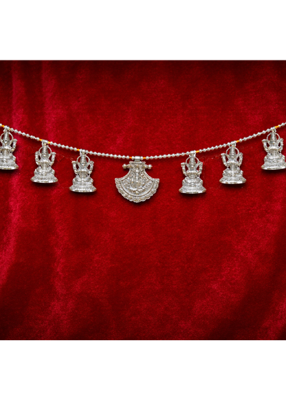 999 Silver Plated/Laxmi  ji Ganesh ji Toran