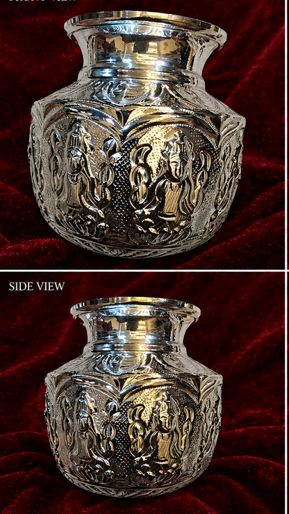 999 Silver Plated/Ashta Lakshmi Kalash