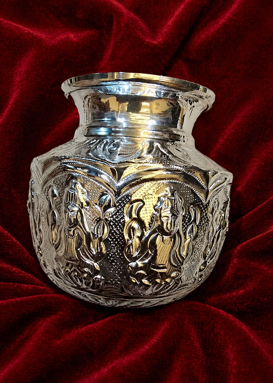 999 Silver Plated/Ashta Lakshmi Kalash
